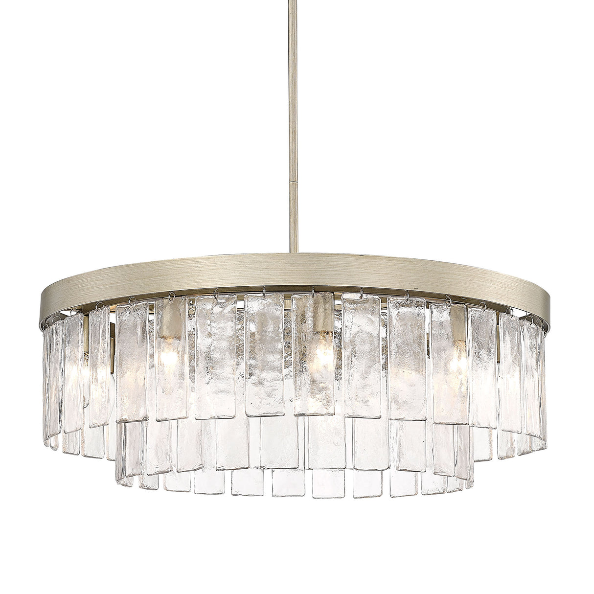 Ciara WG White Gold 9 Light Chandelier