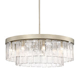 Ciara WG White Gold 9 Light Chandelier