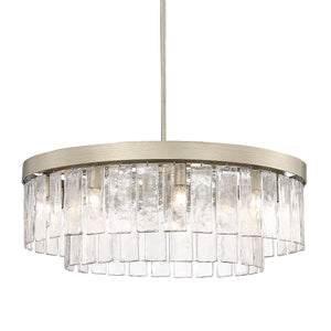 Ciara WG White Gold 9 Light Chandelier