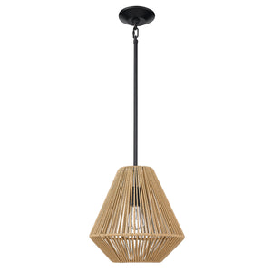 Valentina Medium Pendant in Matte Black