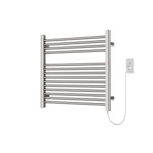 Artos Denby 27" x 30" Plug-In Heated Towel Rail Brushed Nickel – M06875P-BN