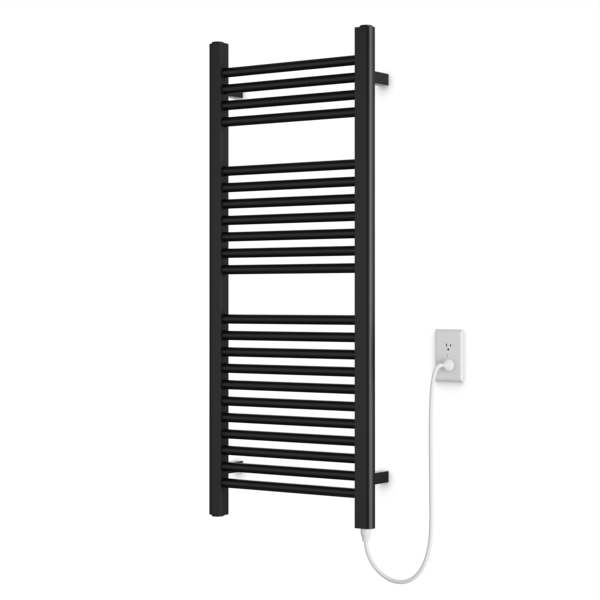 Artos Denby 44" x 18" Plug-In Heated Towel Rail Matte Black – M11145P-BK