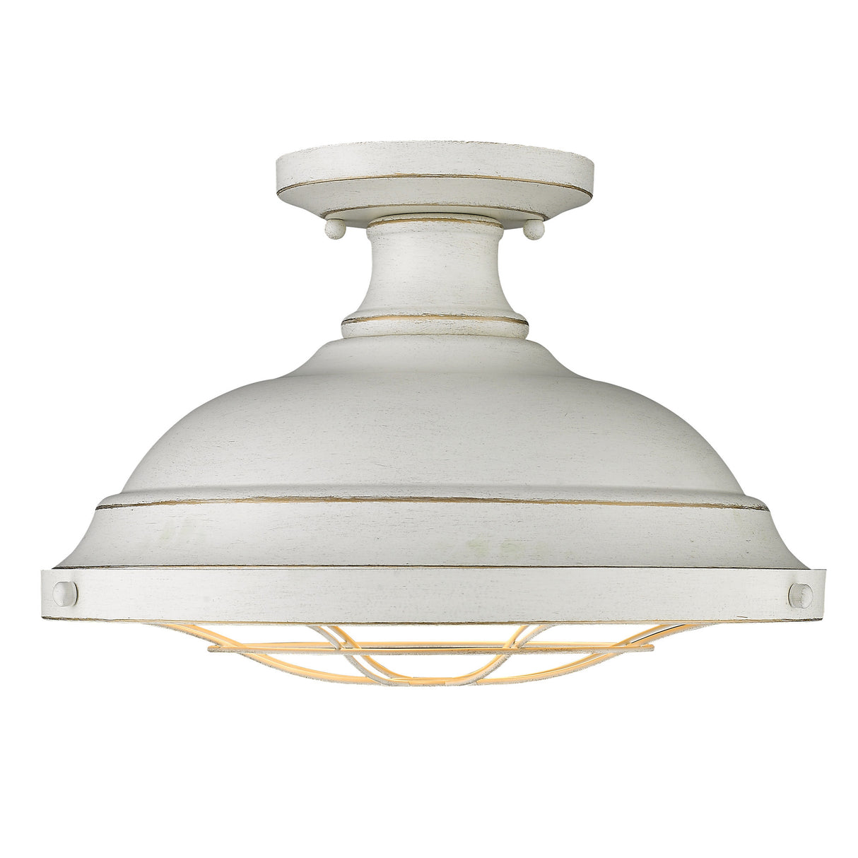Bartlett Semi-Flush in French White
