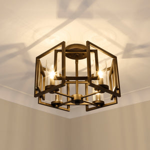 Marco Flush Mount in Gunmetal Bronze