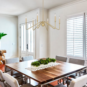 Kennedy BCB Brushed Champagne Bronze 6 Light Chandelier