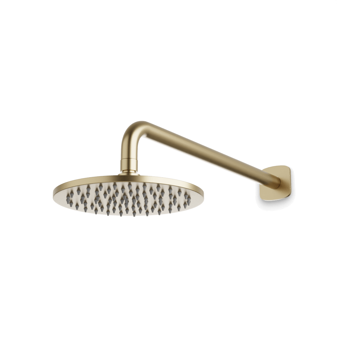 Artos Harmony 8" Rain Shower Head on Wall Mount Arm Satin Brass – F924W8SB