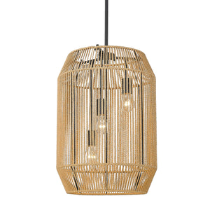 Marlee Matte Black 3 Light Pendant