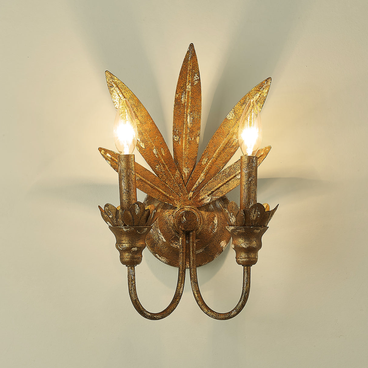 Lillianne HG Heirloom Gold 2 Light Wall Sconce