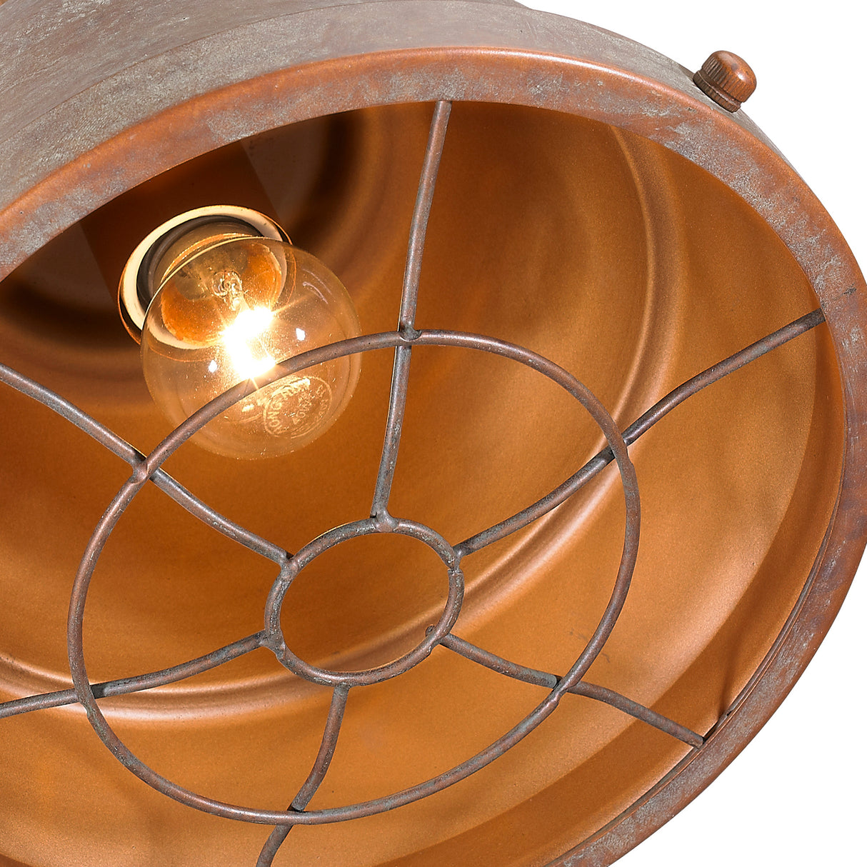 Bartlett Small Pendant in Copper Patina