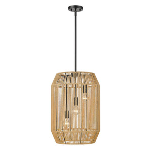 Marlee Matte Black 3 Light Pendant