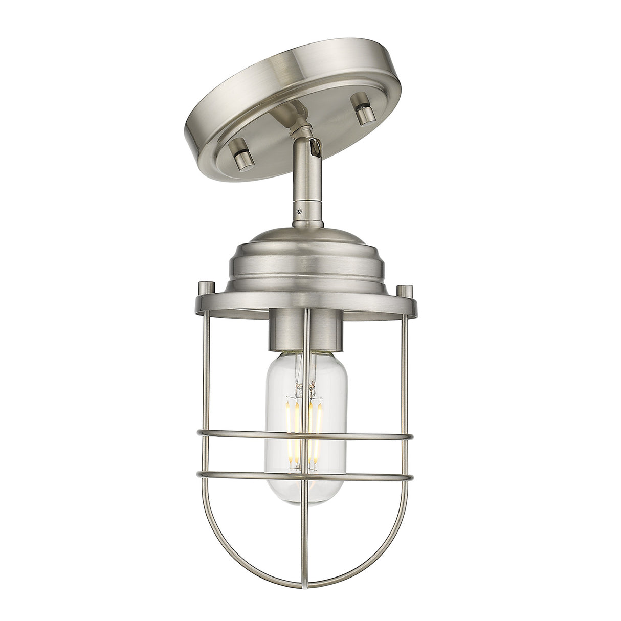 Seaport Semi-Flush in Pewter