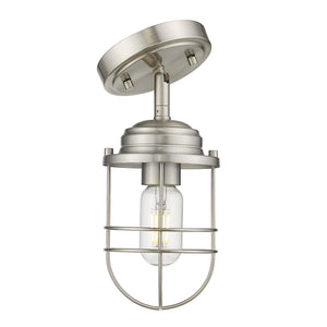Seaport Semi-Flush in Pewter