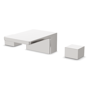 Artos Edge 3-Hole Deck Mount Waterfall Tub Filler Brushed Nickel – F402-5BN