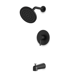 Artos Opera Pressure Balance Tub / Shower Trim Kit Matte Black