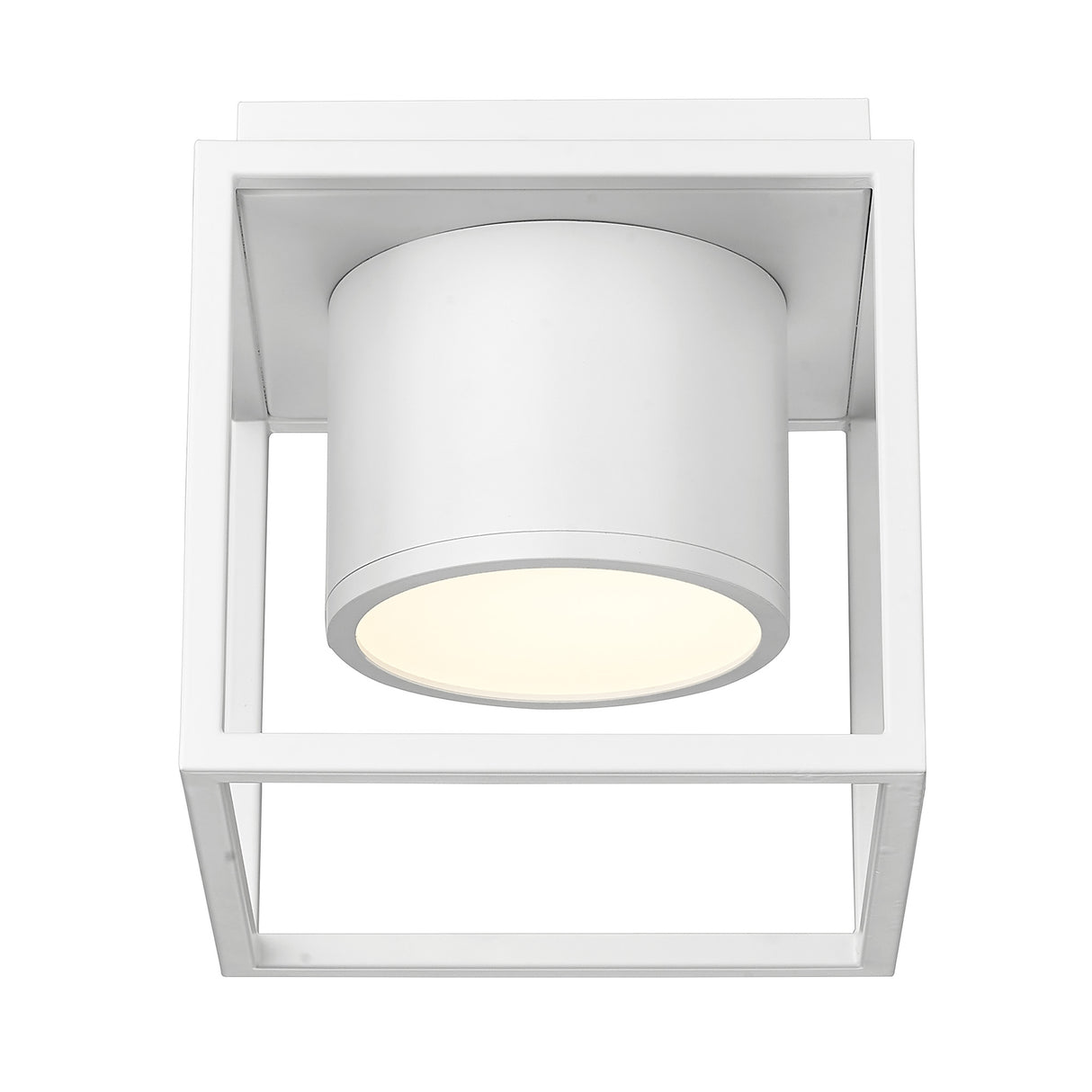 Desmond WHT Flush Mount - 7" in Matte White with Matte White Shade