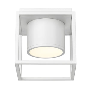 Desmond WHT Flush Mount - 7" in Matte White with Matte White Shade