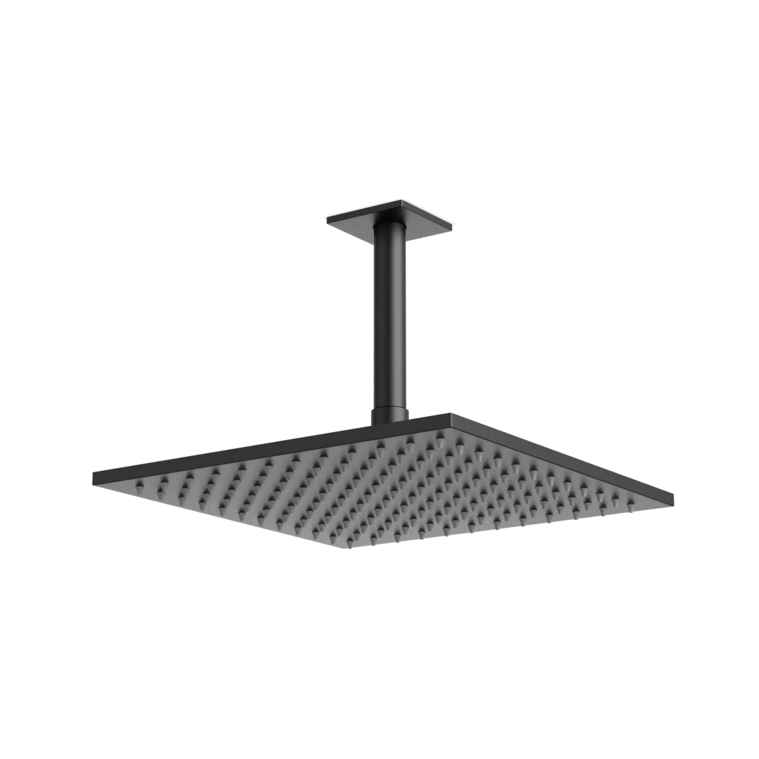 Artos Edge 10" Rain Shower Head on Ceiling Mount Arm Matte Black – F907-51BK