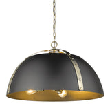 Aldrich AB 5 Light Pendant in Aged Brass