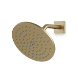 Artos Otella 8" Shower Head on Angled Arm Satin Brass – F907-11SB