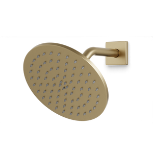 Artos Otella 8" Shower Head on Angled Arm Satin Brass – F907-11SB