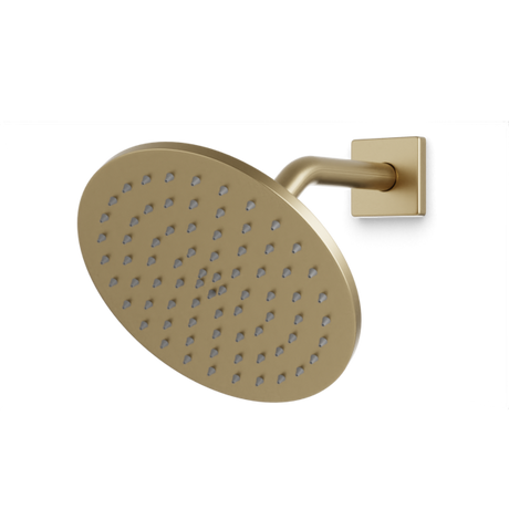 Artos Otella 8" Shower Head on Angled Arm Satin Brass – F907-11SB