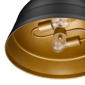 Rebel 2 Light Pendant in Matte Black