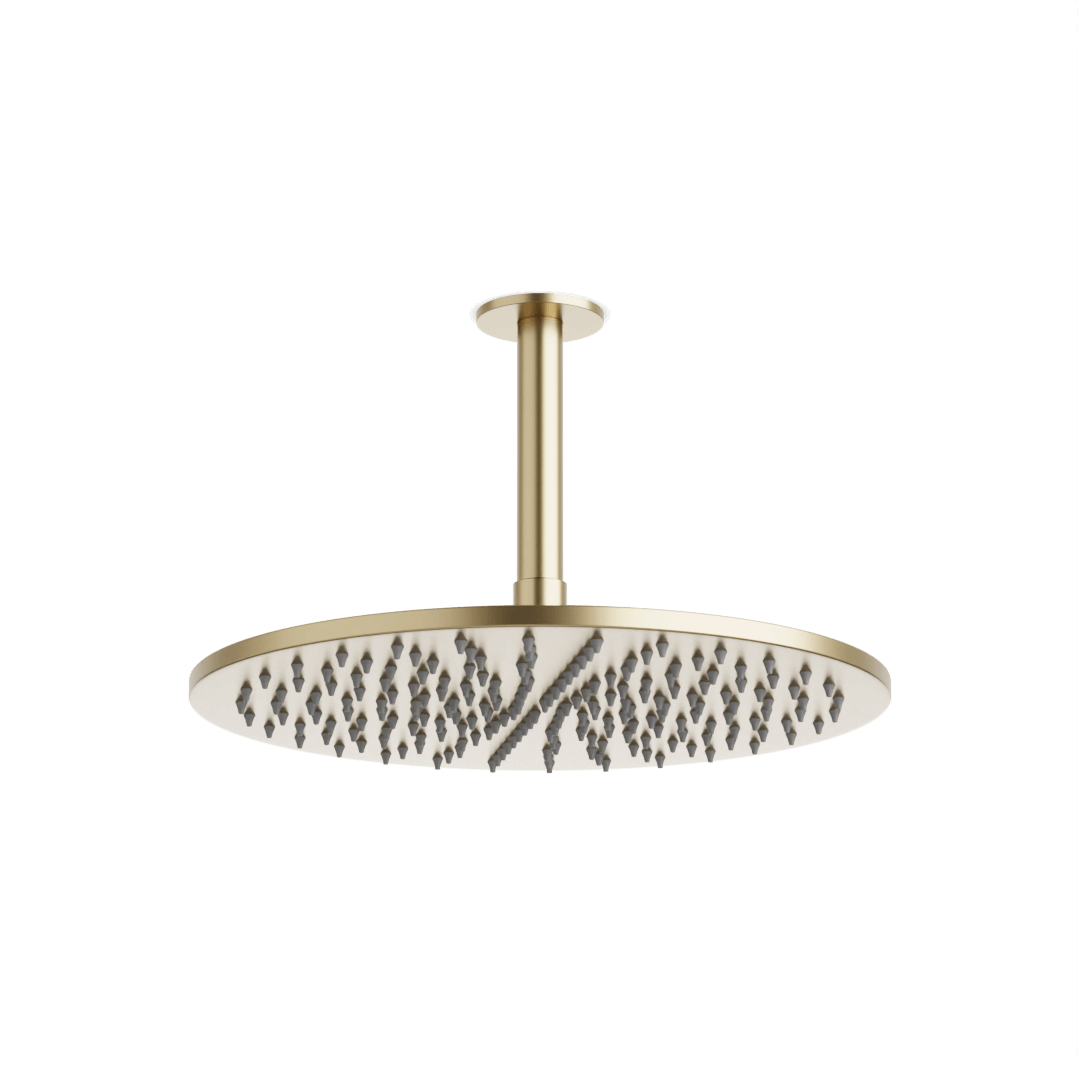 Artos Opera 12" Rain Shower Head on Ceiling Mount Arm Satin Brass – F907-16/5SB