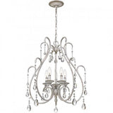 Quoizel BLC5005AWH Blanca Chandelier 5 light antique white Chandelier