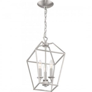Quoizel AVY5203BN Aviary Pendant Ceiling Lighting, 3-Light, 180 Watts, Brushed Nickel (Showroom Display for Sale))