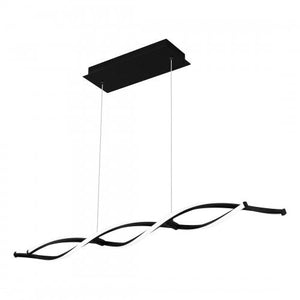 Quoizel PCNPT138MBK Newport Linear chandelier led light matte black Island Light