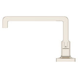 Verve 2-Handle 8 in. - 15 in. Widespread Bathroom Faucet without Handles with Ribbon Spout in Polished Nickel