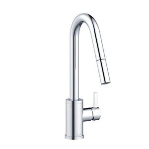Gerber D457230BS Satin Black Amalfi Single Handle Pull-down Kitchen Faucet