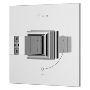 Pfister Polished Chrome Shower Valve Only Trim Without Handles R89-1VRVC