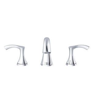 Gerber D304222 Chrome Antioch Two Handle Widespread Lavatory Faucet