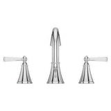 Saxton 2-Handle 8" Widespread Bathroom Faucet in Polished Chrome