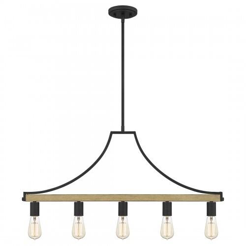 Quoizel CMS534GK Colombes Linear chandelier 5 lights grey ash Chandelier