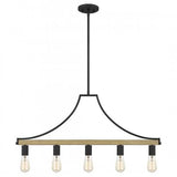 Quoizel CMS534GK Colombes Linear chandelier 5 lights grey ash Chandelier