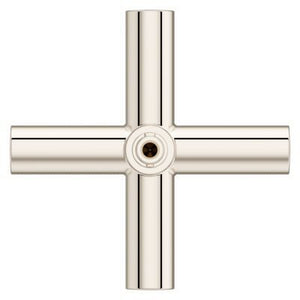 Pfister Polished Nickel Single Cross Handle for Slide Bar Kit HHL-G16TNTD