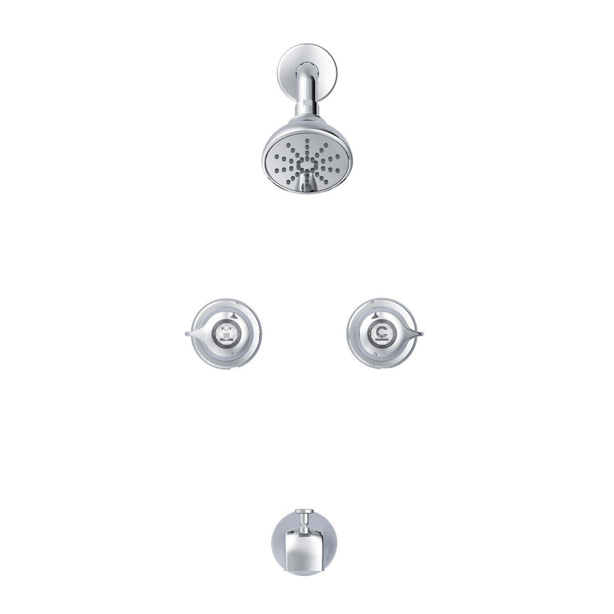Gerber G004652083 Chrome Classics 6 Inch Centers Two Handle Tub & Shower FITTI...