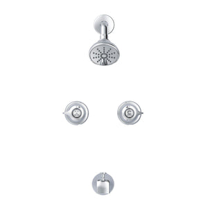 Gerber G004652083 Chrome Classics 6 Inch Centers Two Handle Tub & Shower FITTI...