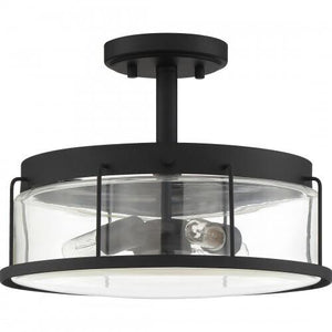 Quoizel LUD1713EK Ludlow Semi-flush mount 3 light earth black Semi-Flush Mount