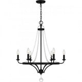 Quoizel ADL5026MBK Adelaide Chandelier 6 lights matte black Chandelier