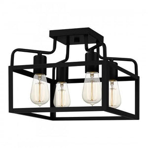Quoizel QSF5349MBK Paulsen Semi flush 4 lights matte black Semi-Flush Mount