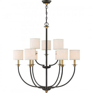 Quoizel ADY5009OZ Audley Chandelier 9 light old bronze Chandelier