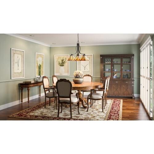 Quoizel TFAS5003VA Asheville Chandelier tiffany valiant bronze 3lt Chandelier