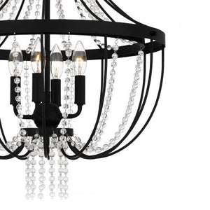 Quoizel ADL2820MBK Adelaide Pendant 4 lights matte black Pendant