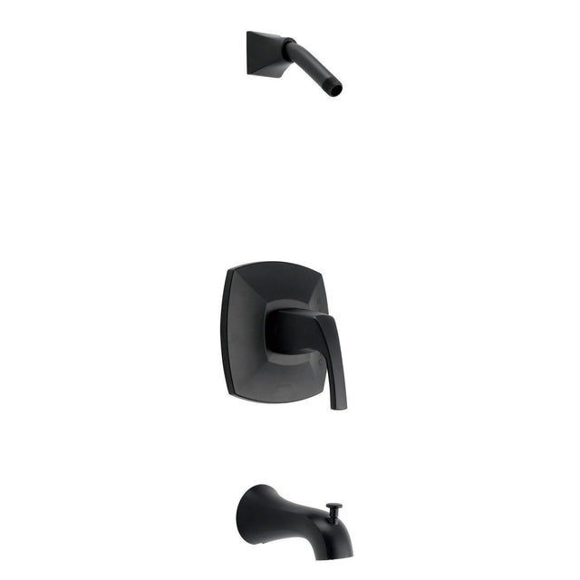 Gerber D500018LSBSTC Satin Black Vaughn Tub & Shower Trim Kit, Without Showerhead