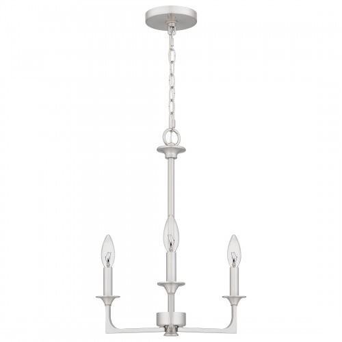 Quoizel PRC5016BN Prescott Chandelier 3 lights brushed nickel Chandelier