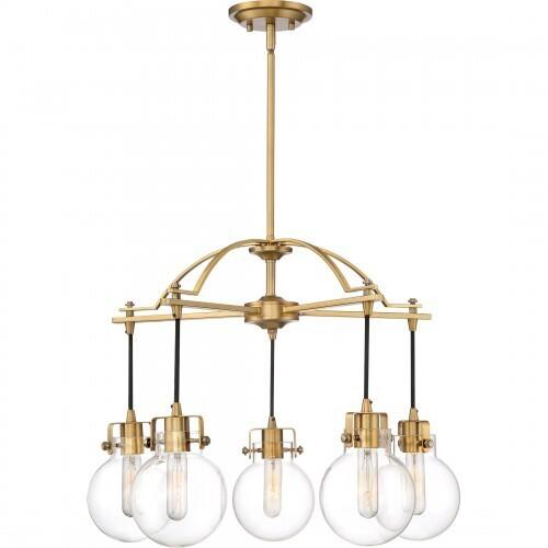 Quoizel SDL5005WS Sidwell 5 light chandelier weathered brass Chandelier