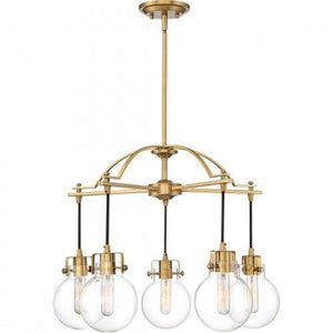 Quoizel SDL5005WS Sidwell 5 light chandelier weathered brass Chandelier